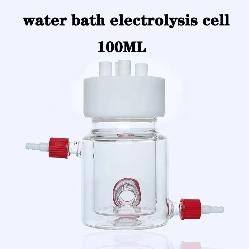 100ML Single/double Layer Water Bath Electrolytic Cell Photoelectrocatalytic Reactor Quartz Glass Electrochemical Tank