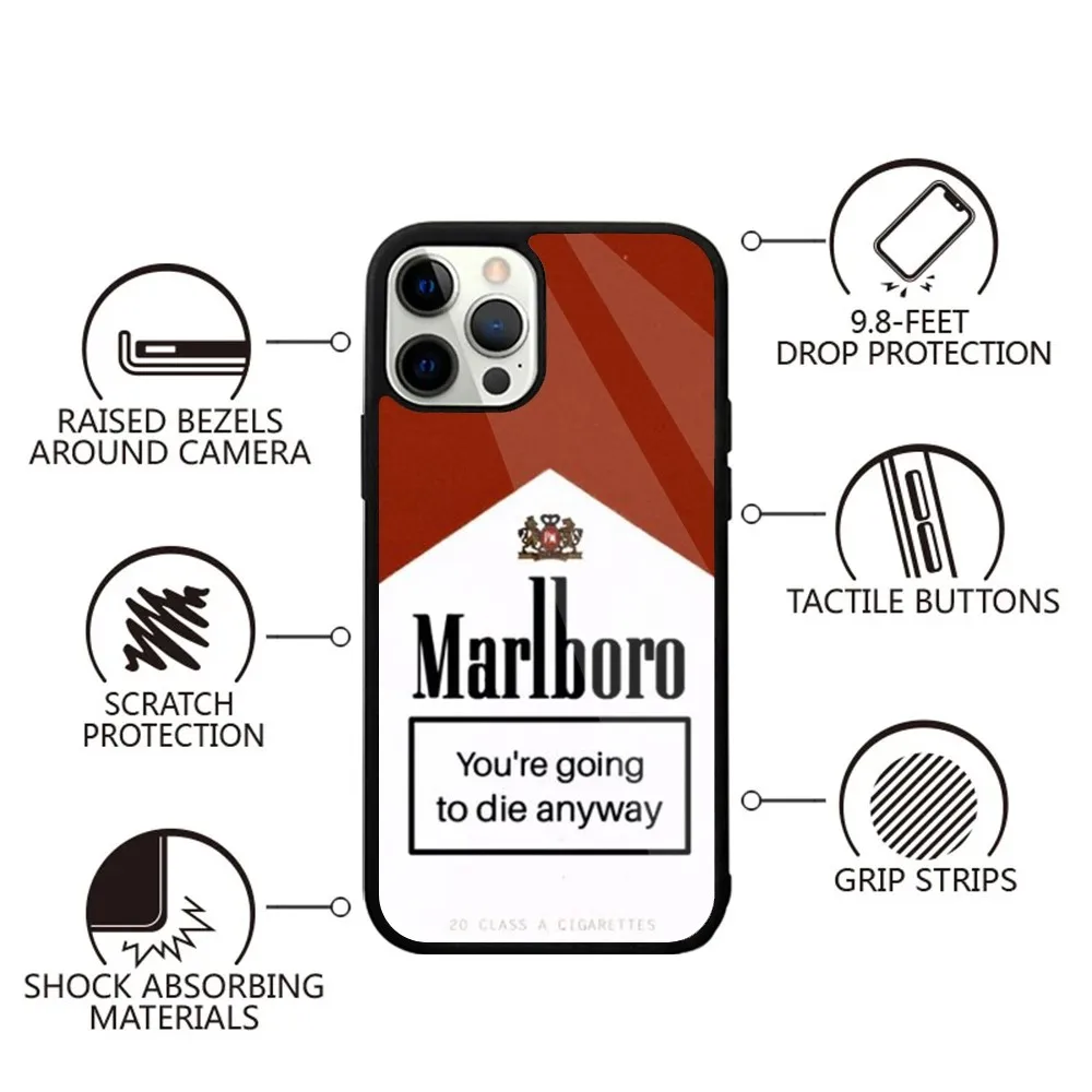 Cigarette-M-Marlboroes-S Phone Case For iPhone 16,15,14,13,12,11,Plus,Pro,Max,Mini Magsafe Magnetic Wireless Charging