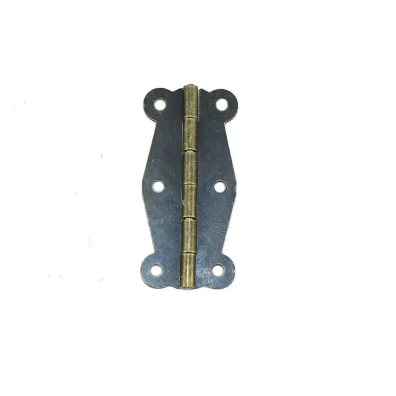 Door Hinges Antique Bronze 6 Holes,Cabinet Door Hinges,5.1cm x 2.4cm,40PCs