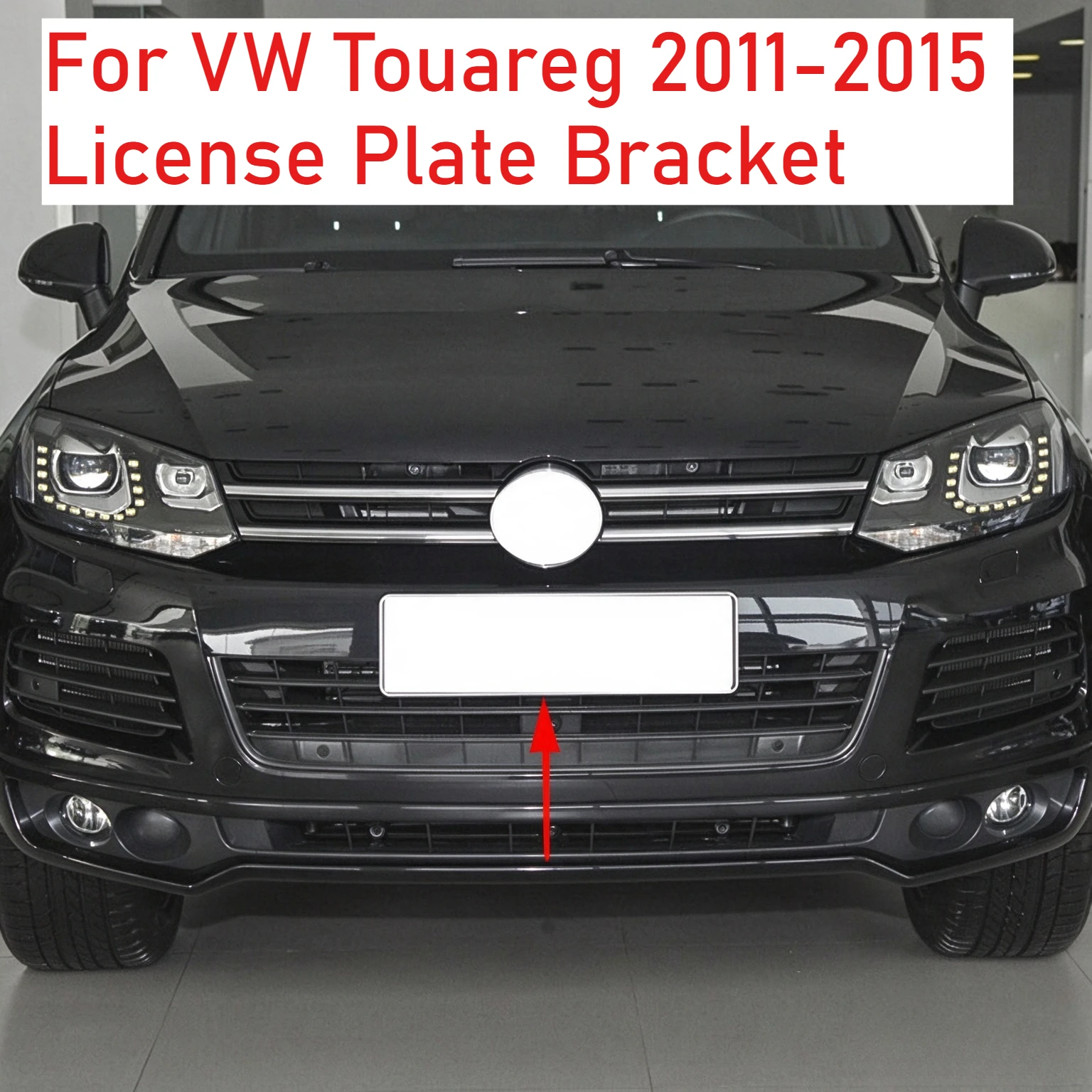 For VW Touareg 2011-2015 License Plate Bracket Front Bumper License Plate Bracket 7P6807287 7P6807287E 7P6 807 287 Plate
