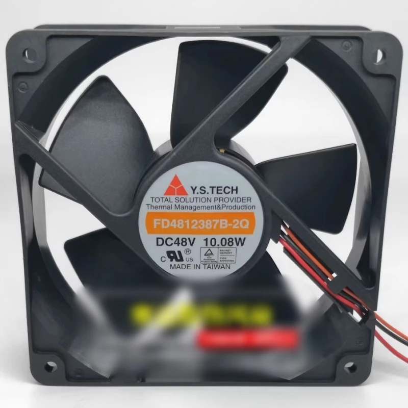 Gratis pengiriman, kipas pendingin tiga kabel 12038 FD4812387B-2Q 48V 10.08W baru