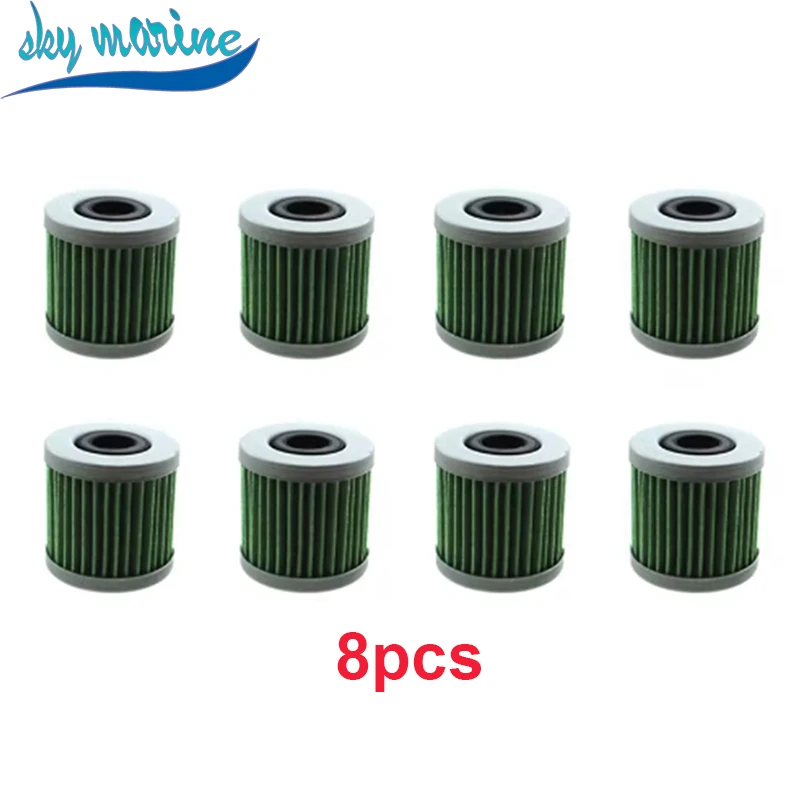 Fuel Filter 8pcs 16911-ZY3-010 for Honda Outboard 75-200HP Outboard Fuel Filter Ele ment Replacement parts boat engine parts