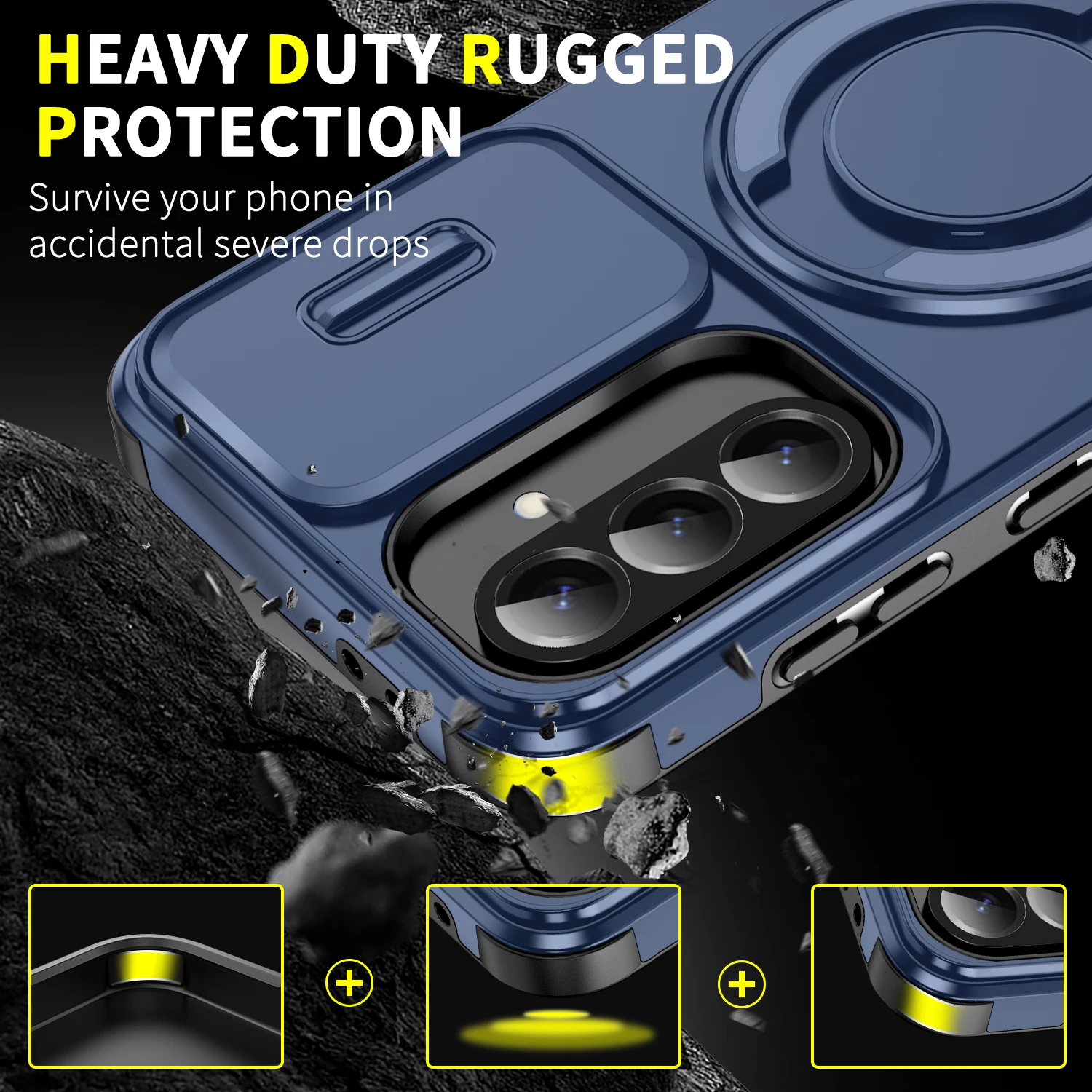 حافظة حماية متينة فاخرة لهاتف سامسونج جالاكسي A17 5G S25 FE A55 A56 A35 A36 A15 A16 S24 Plus S23 Ultra S22 S21 #2