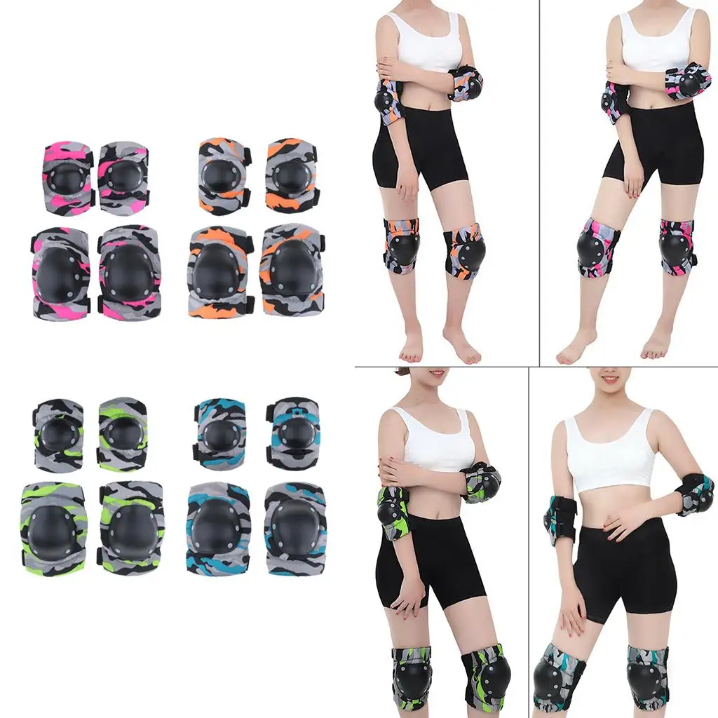 

Roller Skating Outdoor Sports Protective Pads Shockproof Kids Knee Elbow Wrist Set for Bike Climbing