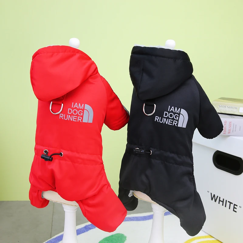Winter Warm Dog Jumpsuit Waterproof Pet Clothes Jacket Schnauzer Chihuahua Overalls for Small Medium Dogs French Bulldog Onesies