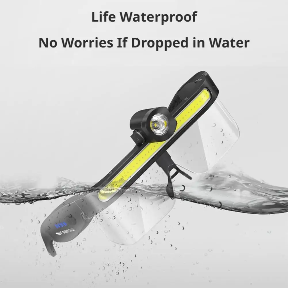 LED Headlamp With Lens - Outdoor Hiking Camping Inductive Headlamp For Cycling And Fishing Illumination