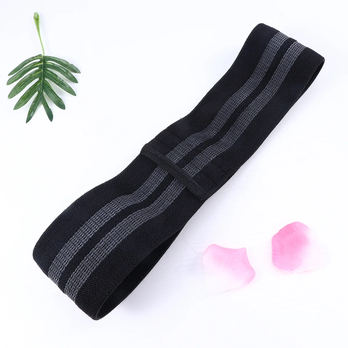 Widerstands-Hüftübungsbänder, Größe M, schwarz, elastisch, rutschfest, Schlaufenbänder für Gesäßmuskeln, Oberschenkel, Beine, Physiotherapie, Training