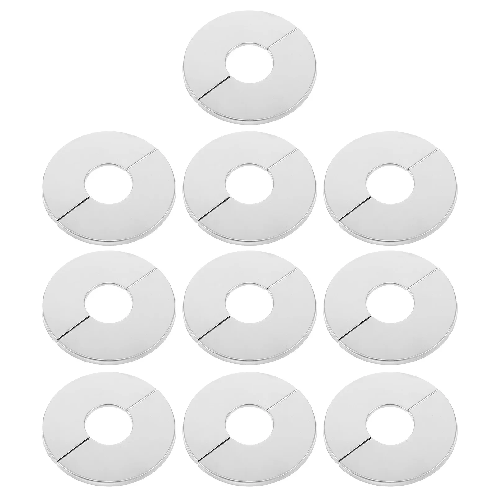 10Pcs Fire Sprinkler Escutcheon Stainless Steel Self Adhesive Split Trim Ring for Ceiling Retrofits Decorative Fire Sprinkler