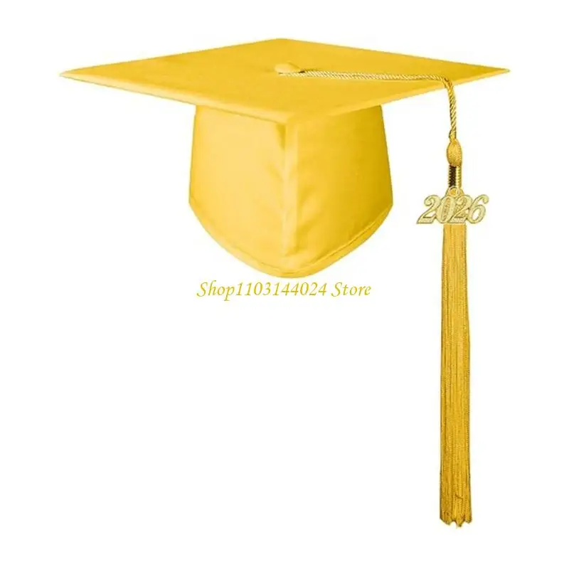 N5KE Classical Graduation Mortarboard for 2026 Ceremonies Photo Props Multiple Color