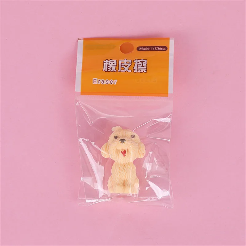 5Pcs Cute Dog model Jokes Interesting Fun Shocker Eraser Pen Cap Novelty Gadgets Funny Props Toys Gifts For Children