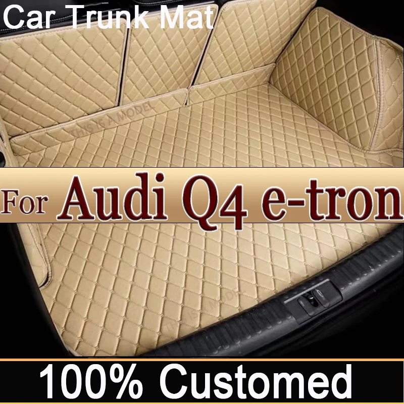 

Автомобильные коврики на заказ для Audi Q4 e-tron 2022 2023 2024 полное покрытие Коврик для багажника автомобиля подкладка для груза ковер автомобильные аксессуары для интерьера