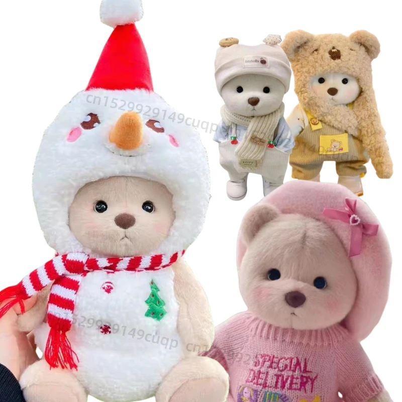 30cm Handmade Cute Bear Long Plush High Quality Tale Best Gift For Girlfriend Valentines Day Gift Birthday Party Decor