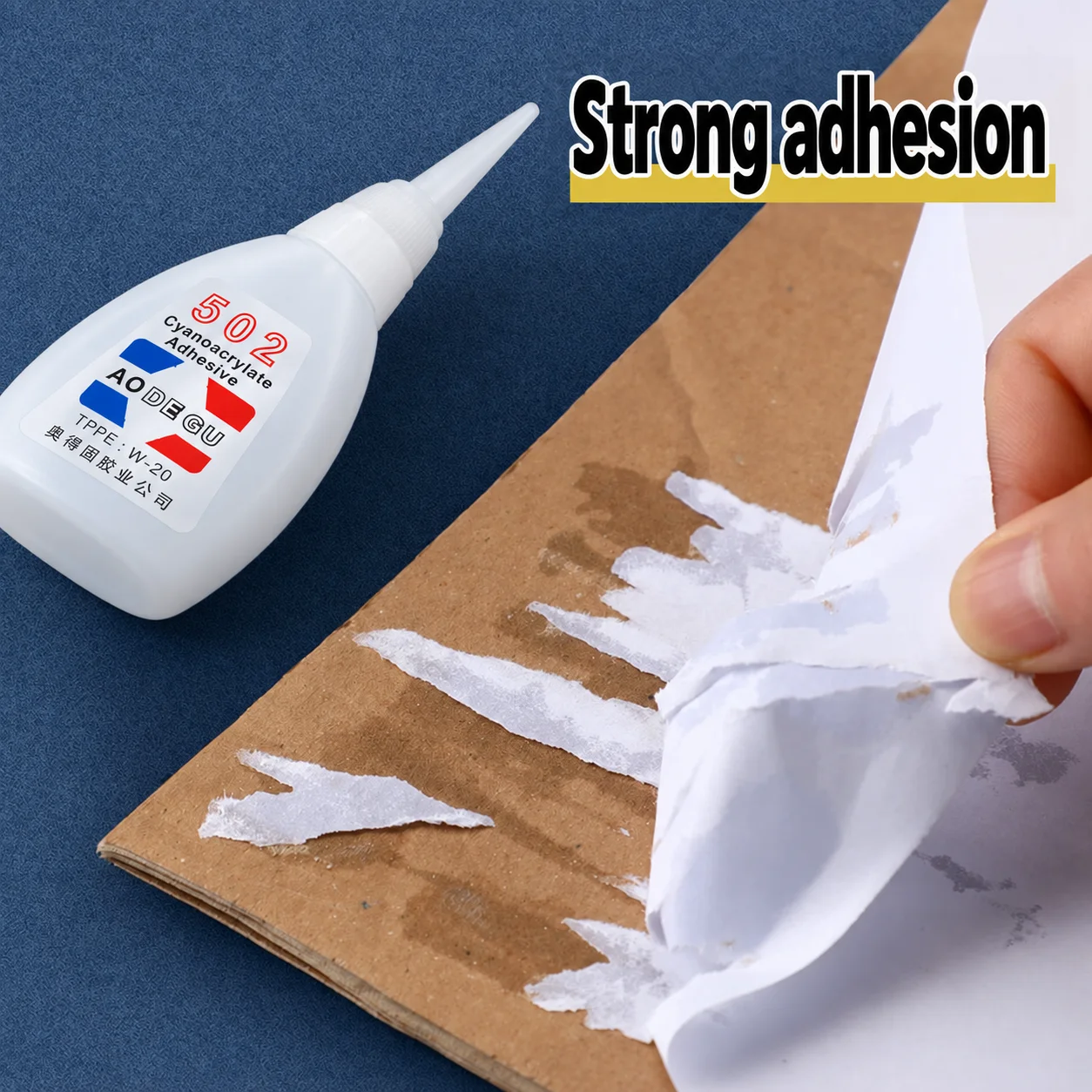 502 Super Strong Quick-Drying Adhesive, Professionally Used for Daily Repair of Toy Plastics, Is White, Transparent and Odorless