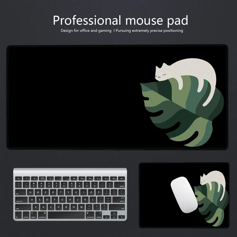 HYBXAXC Random Placement Printed Cat Round Portable Mouse Pad Computer Office Mat Durable Non-Slip Thickened Cartoon Table Mat