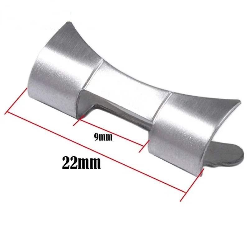 2PCS ปลายโค้งสําหรับ Seiko SKX007 SKX009 20 มม.22 มม.สําหรับ Jubilee สแตนเลสสตีลอะแดปเตอร์นาฬิกาอุปกรณ์เสริม