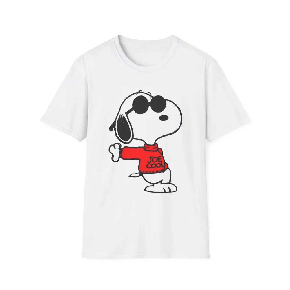

Classic Cartoon Chic Joe Cool Snoopy Unisex T-shirt For Men&Women Summer Stylish Fashion American Loose Casual Tee Tops