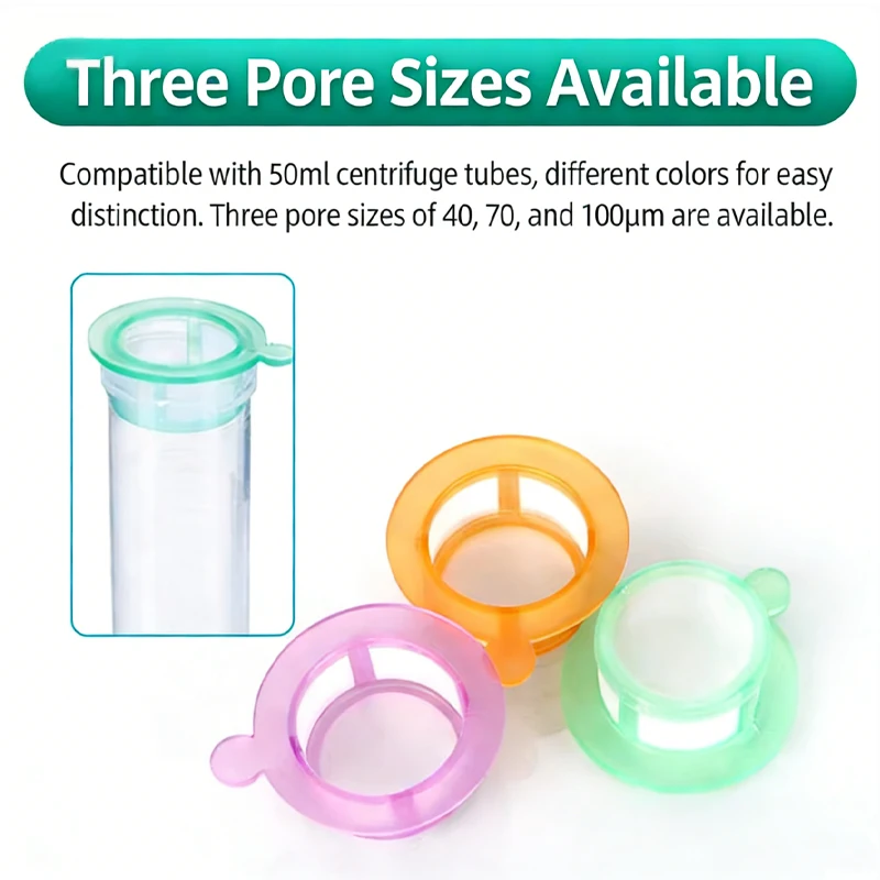 Nylon Filter Membrane 40/70/100um Cell Culture Filter Aseptic Packaging for Laboratory Cell Dispersion Sample Separation