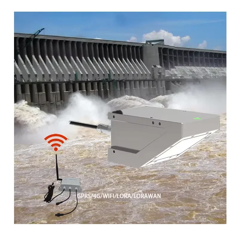 for CE GPRS 4G WIFI LORA LORAWAN Dam River Flood Control System 3 In 1  Radar Variable Area Water  Flow Meters 40m