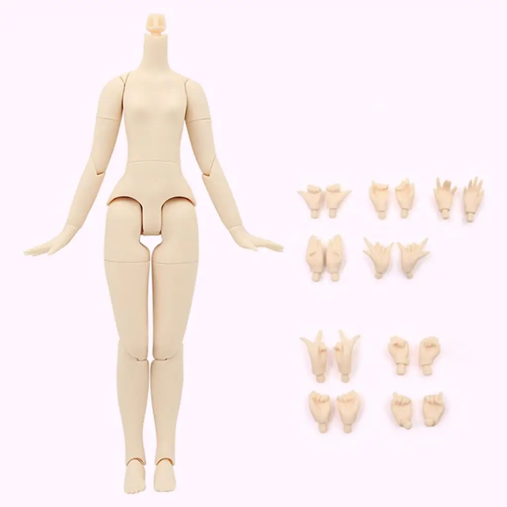 Doll Nude Body 20cm Articulated Plastic Full Action Girl Doll Base Blythe Doll Custom for Takara Blythe BL