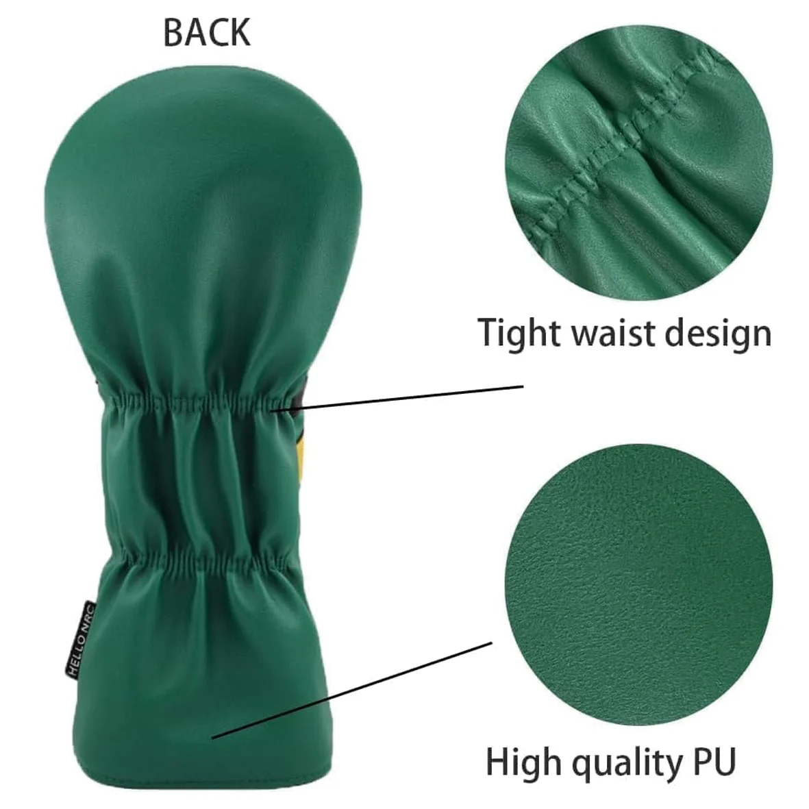 1pc Golf Head Covers for Driver & Woods - Premium PU Material Head cover, Designed to Fit All Woods and Drivers