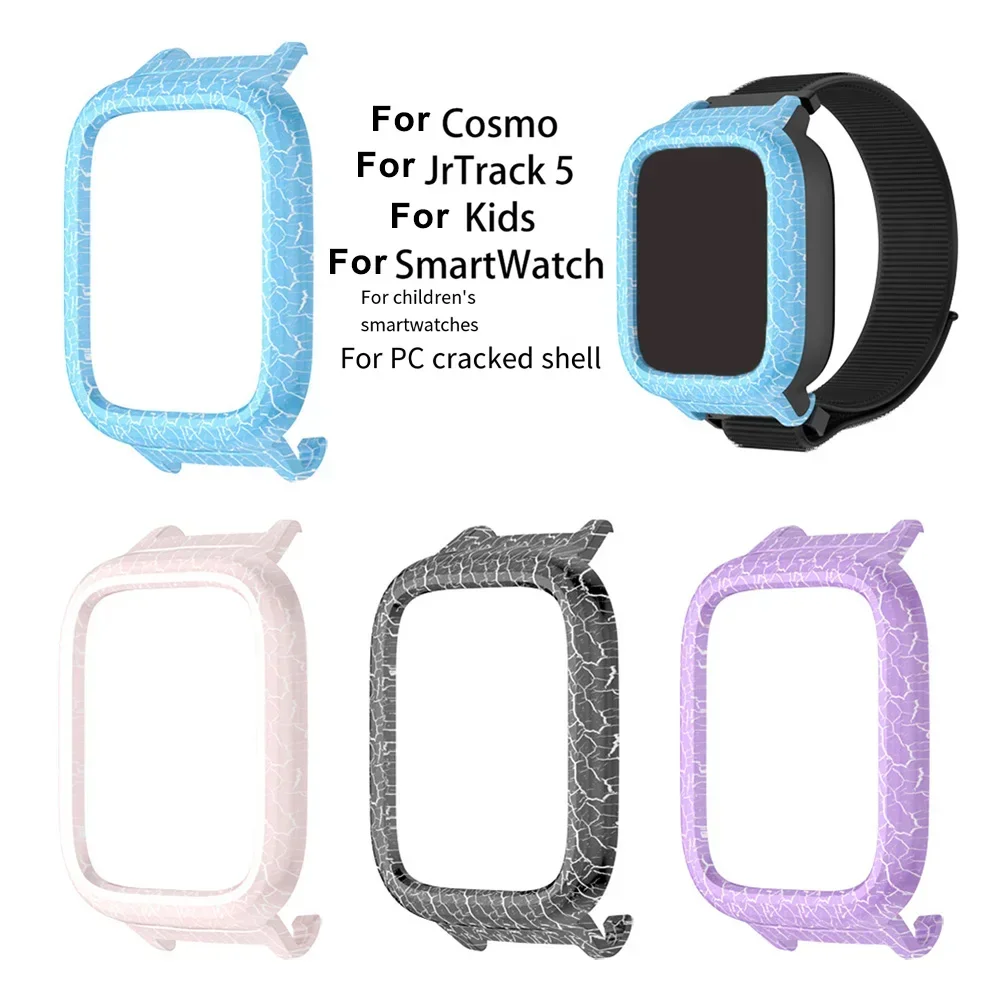 Children's Watch Shell For Cosmo JrTrack 5 SmartWatch PC Crack Pattern Protective Cover  Replace Accessoriesaccessories