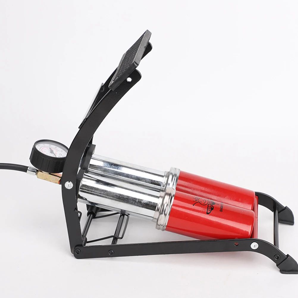 

1pc High Pressure Portable Foot Pump Foot Pedal Air Pump for Bicycles Motorcycles Balls and Other Inflatables (Assorted Color)