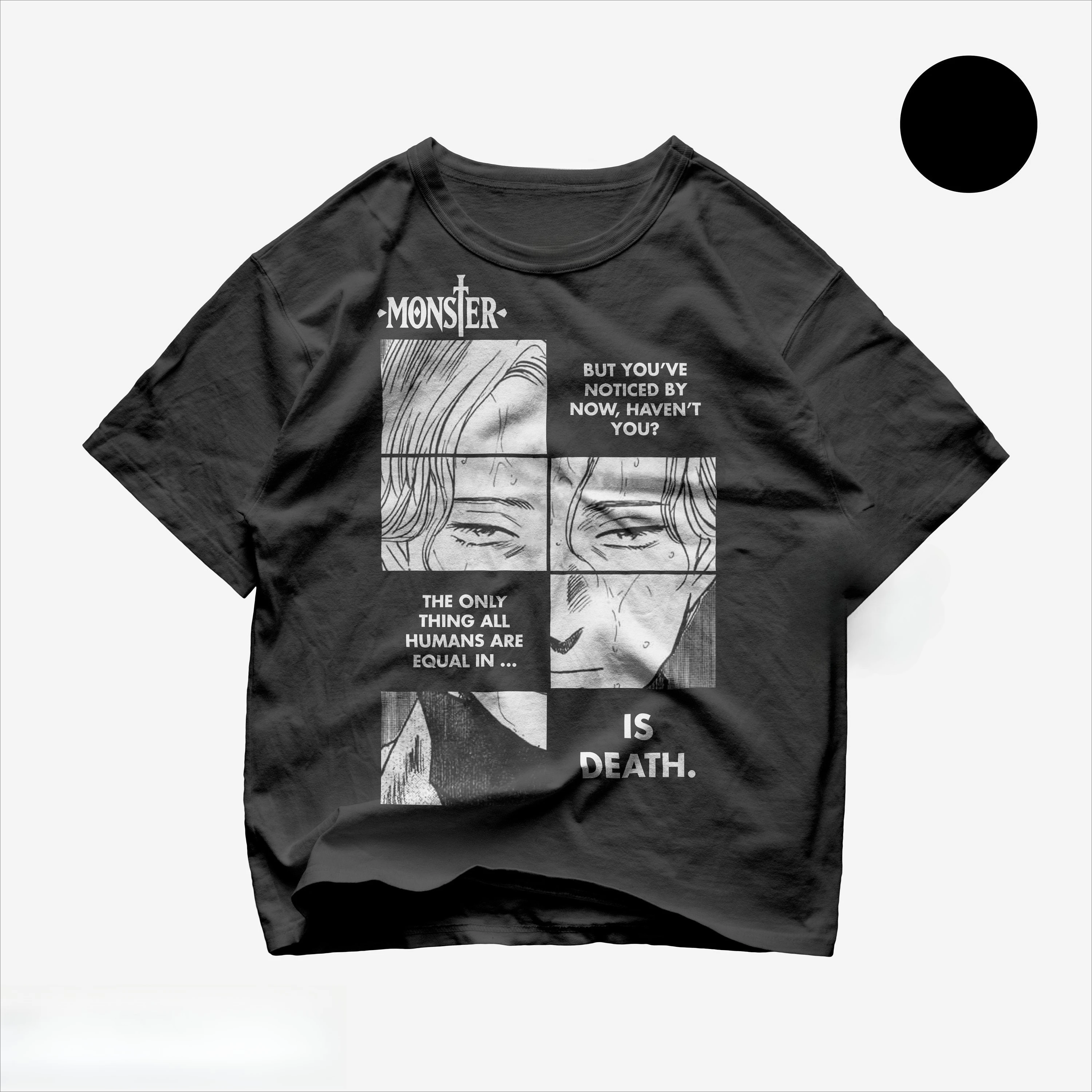 Camiseta Limitada Monster Naoki Urasawa - Monster Manga - Johan Liebert - Kenzo Tenma - Camiseta de algodão unissex de verão Monster Anim