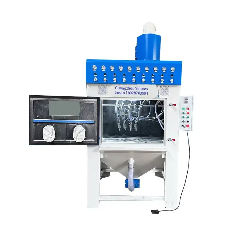 Automatic Rotating Sand Blasting Machine Small Manual High Pressure Sandblaster for Metal Rust Paint Cleaning Refurbishment