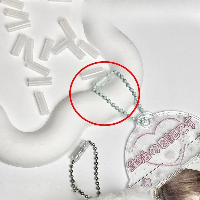 10 stuks kralenketting anti-verloren hoes hanger ketting beschermhoes voorkomen dat tasornament valt van sleutelhangerhoes