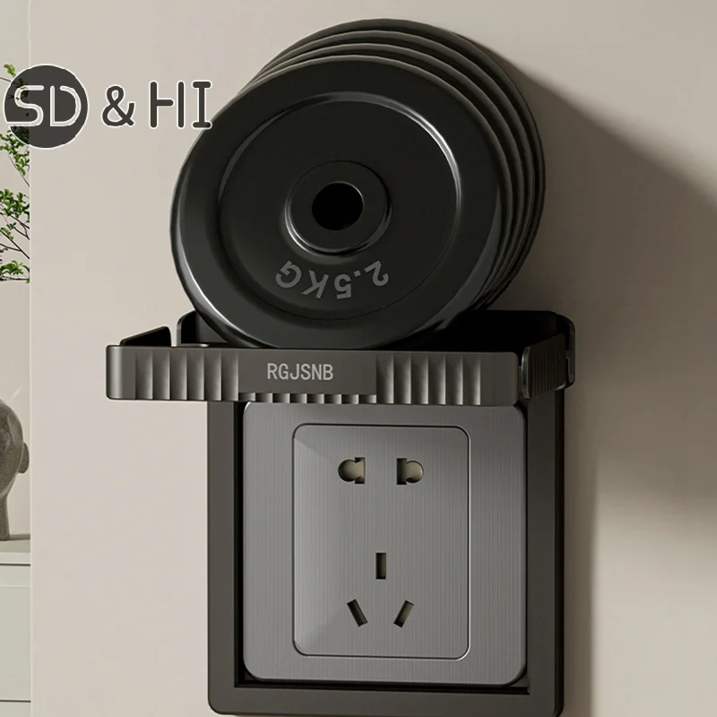 Wand steckdose Regal bequeme robuste Steckdose Handy Lade halter Kabel USB-Rack für Badezimmer Küchen Wohnzimmer