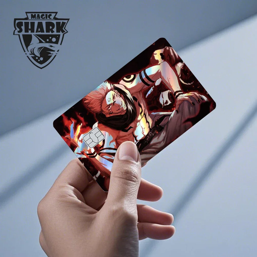 Magic Shark Evil FBI Holographic Laser Shinny Money Credit Bank Debit Film Skin Sticker Cover Kein Verblassen – Detail 11