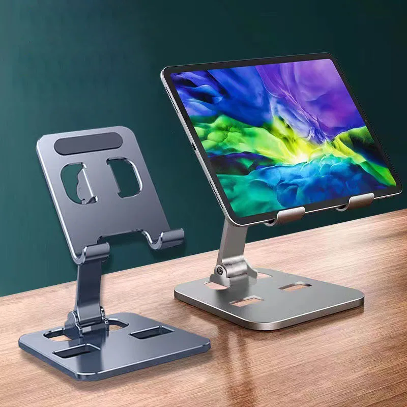 Draagbare Aluminium Telefoon Tablet Houder Voor Ipad Mipad Samsung Tab Matepad Mount Verstelbare Flexibele Mobiele Standaard