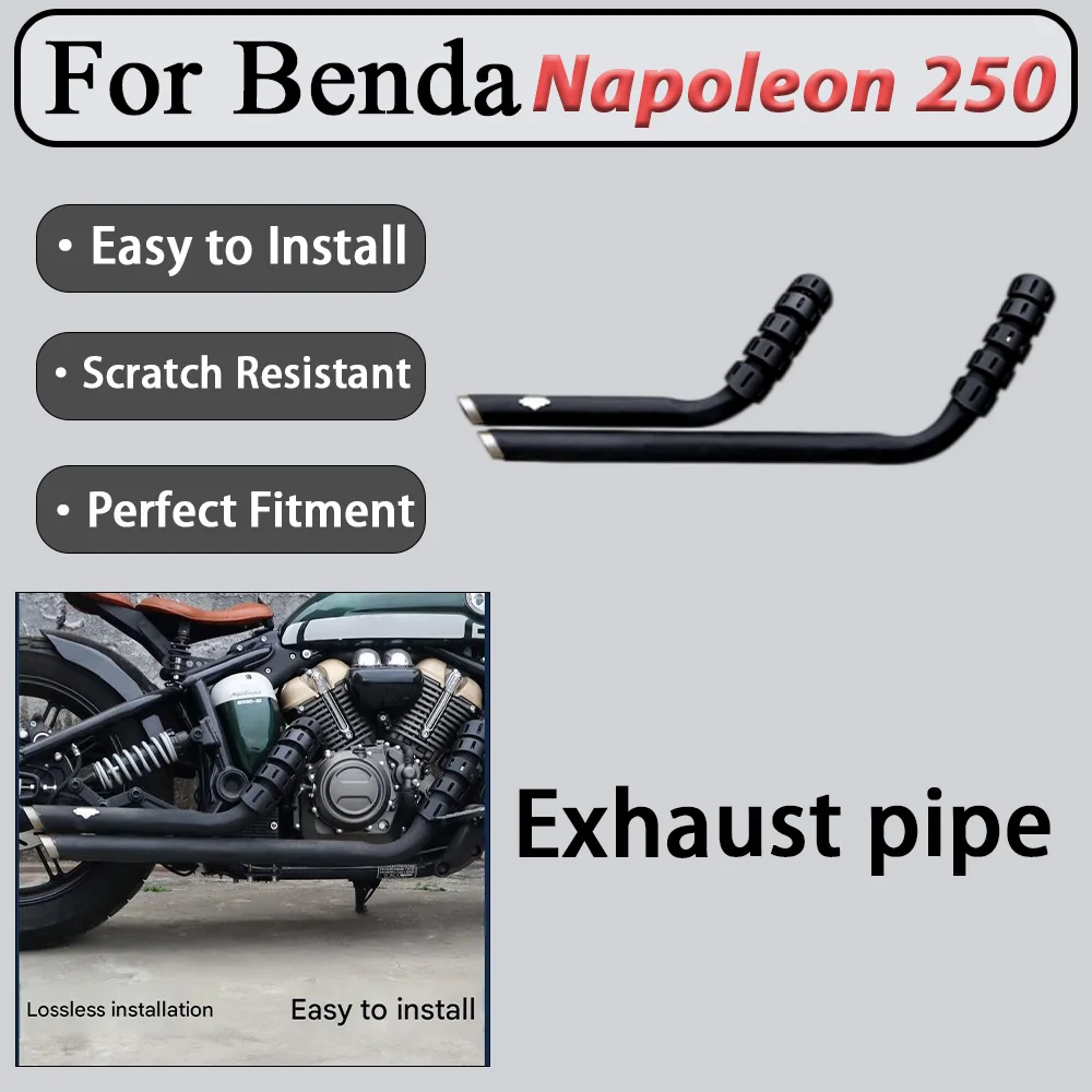 For Benda Napoleon 250 Locomotive Straight-Pipe Exhaust Model Deep Rich 'Mule' Sound Modification Suppression Piercing