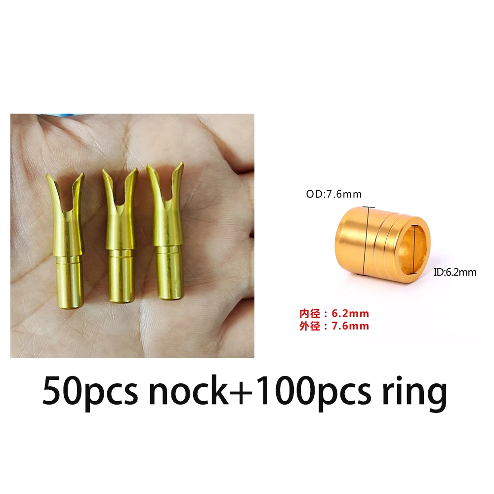 50pcs nock+100pcs ring