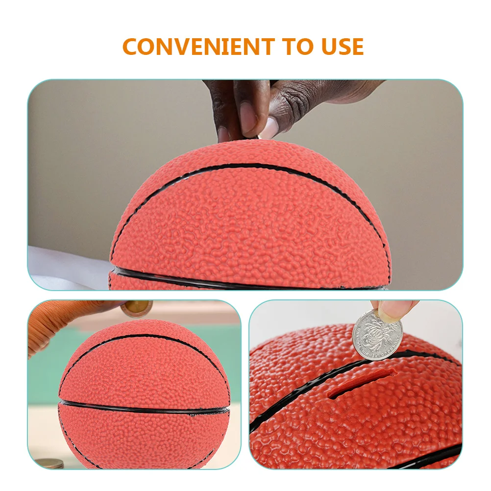 Mealheiro em forma de futebol, banco de moedas de vinil para crianças, pote de economia de dinheiro, decoração de mesa, pote de economia de dinheiro, decoração de bola esportiva