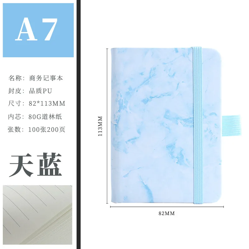 A5 A6 A7 Mini Notebook Portable Pocket Notepad Memo Diary Planner Writing Paper for Students School Office Supplies 100sheets