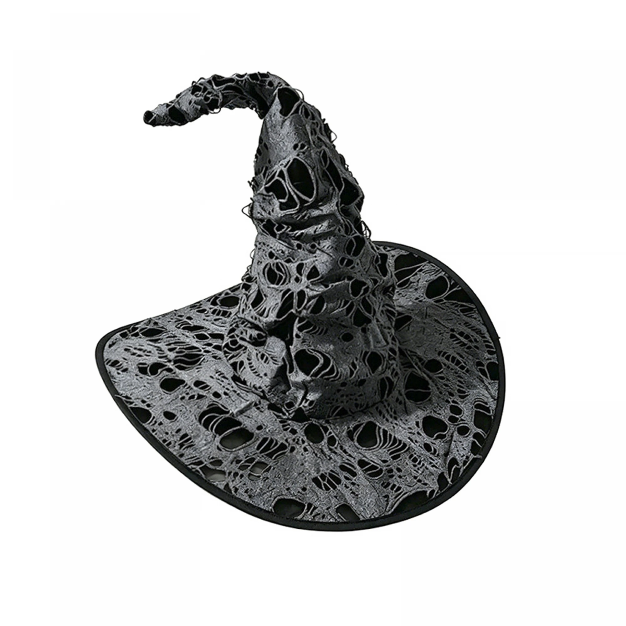 Hollow Wizard Accessory Wizard Hollow Witch Hat Halloween Halloween Distressed Accessory Women New Hollow Wizard Accessory