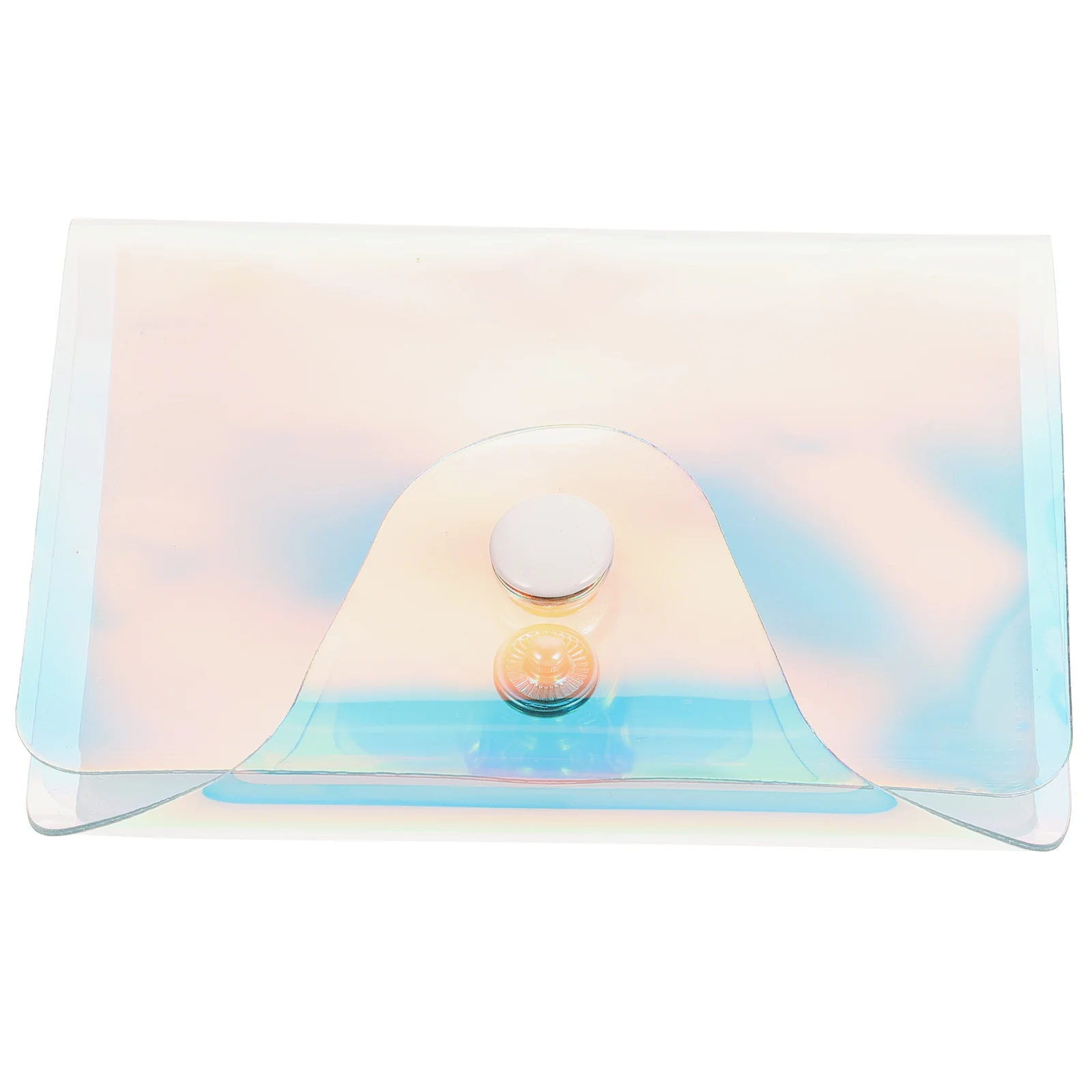 Multi Holder Holographic Transparent Organizer For Credit Cards Wallet Travel Accessories
