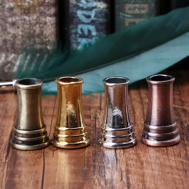 Vintage Metal Fountain Canetas Stand, Quill Dip Pen Holder, Quill Pen Holder, Escritório Material Escolar, Estudante Papelaria Presente, 1Pc