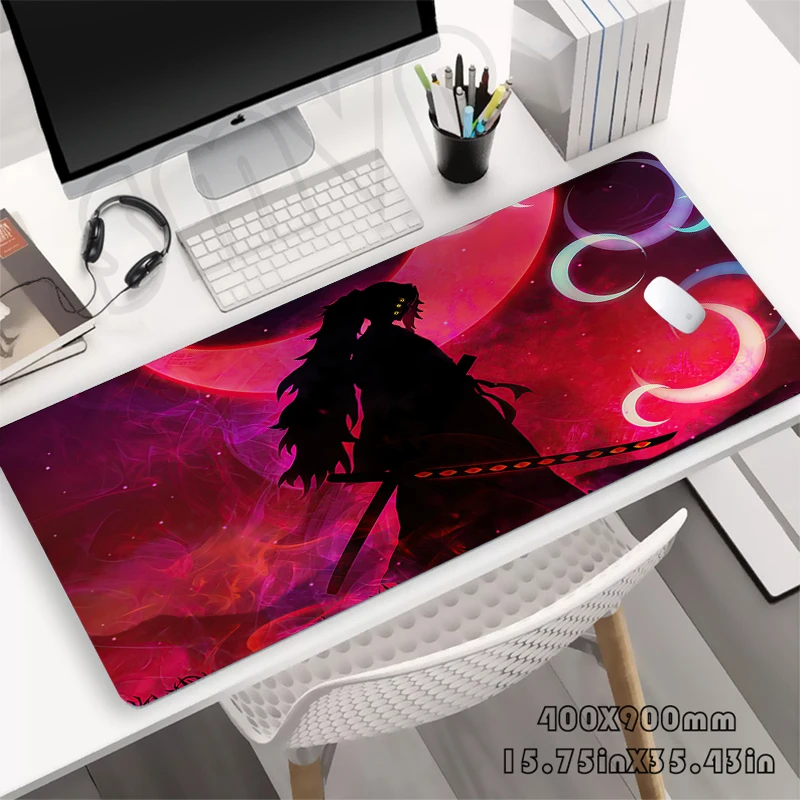 Mouse Pad Demon Slayer Gaming Mousepad 400x900mm Large Keyboard Mats Gamer Desk Mat Company Desk Pad Design For Gift