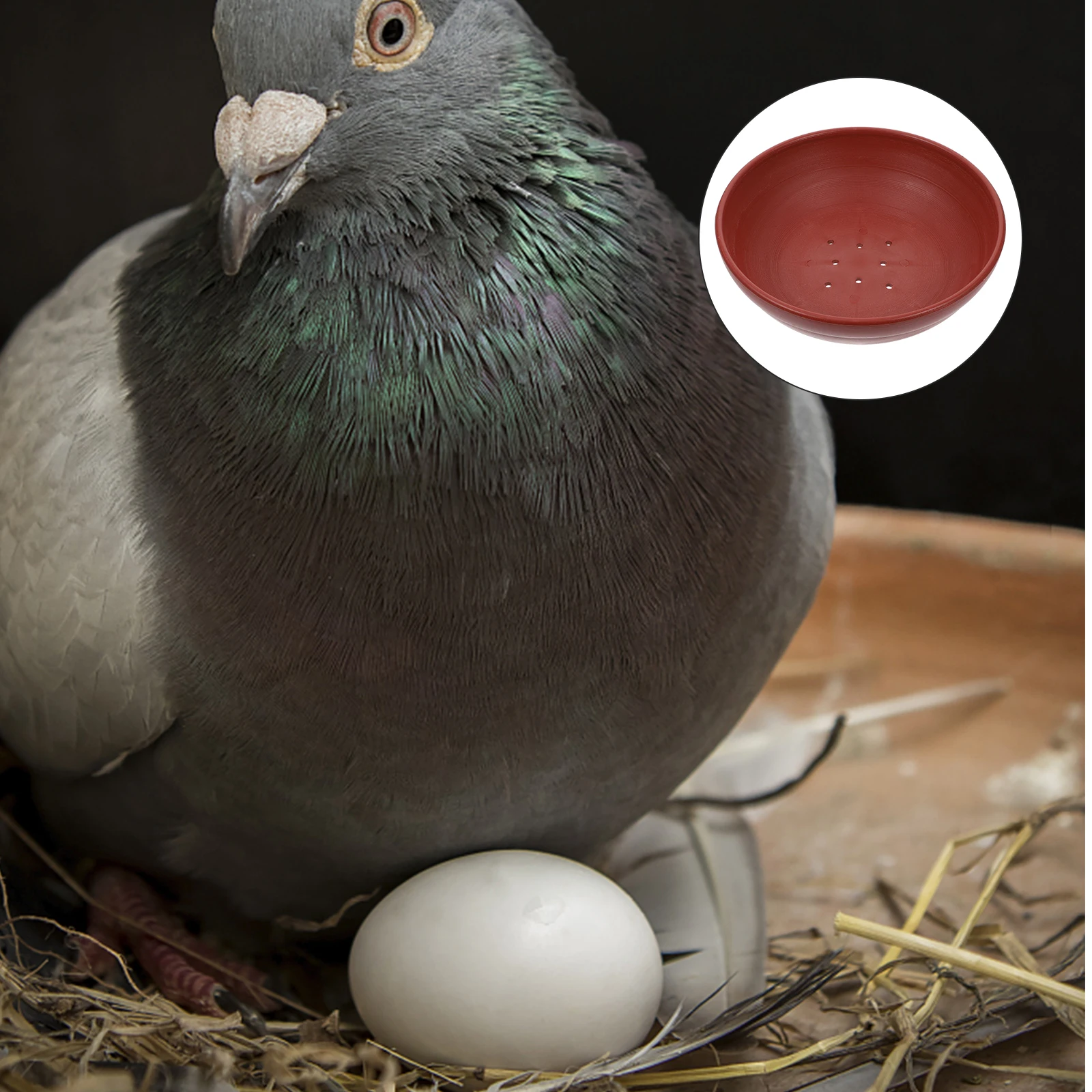 

2Pcs Plastic Bird Nest Multi-Function Breeding Nest Household Pigeon Accessory Breathable Comfortable Bird Sleeping Bed