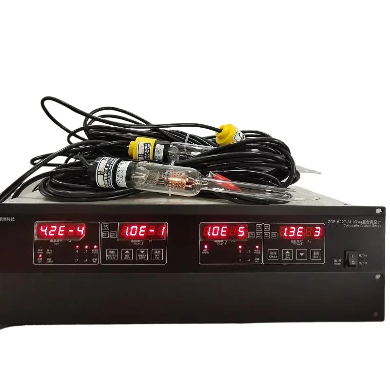 Single Resistance Miniature Vacuum Gauge 521C with Ceramic Tube 10 High Vacuum Ionization Instrument