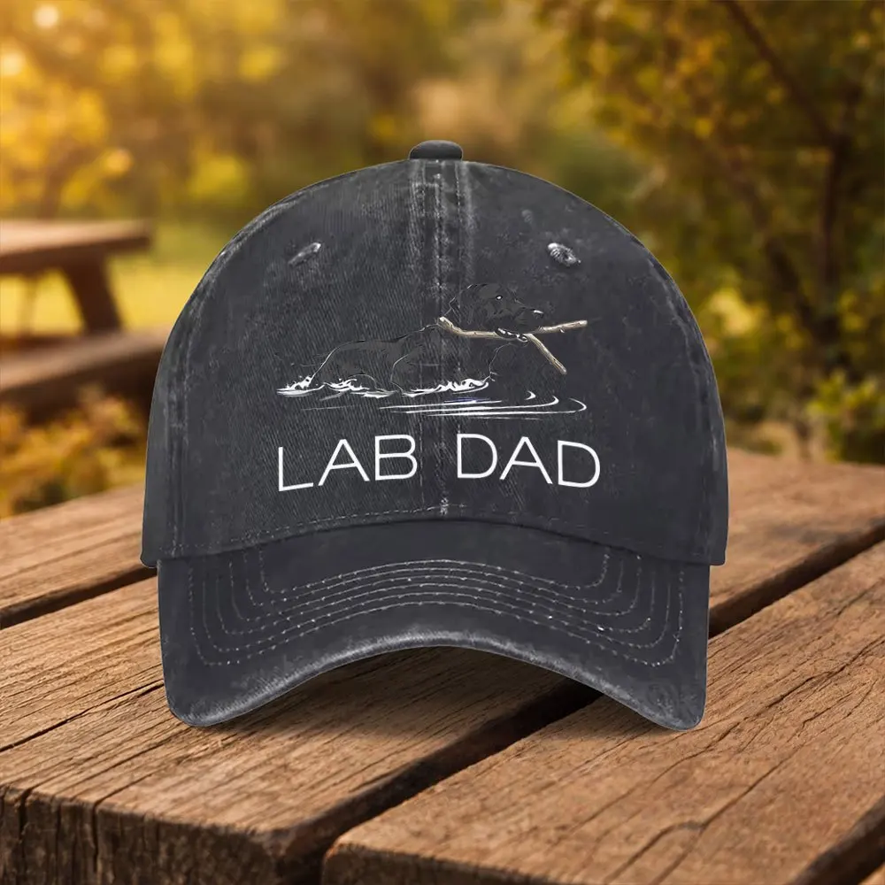 Gorra de béisbol con estampado de Labrador Retriever, gorra unisex de moda con visera de pico de pato, adecuada para deportes al aire libre, fitness, viajes y excursiones, M
