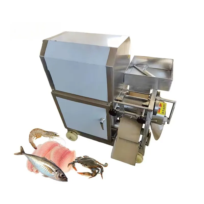 Industrial Fish Meat Separator Crab Processing Machine Shrimp Shell Remover Fish Boner High Efficiency Picking Equipment