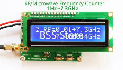 

HZ331 Frequency Meter HF RF frequency meter 2.4G 3G 5.8G 6G 7G 1Hz~7.3GHz module sensor