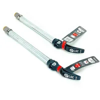 Palanca de liberación rápida para bicicleta SR SUNTOUR Q-LOC2 Original, eje pasante de 15mm x 100mm, 15mm x 110mm, bujes de rueda delantera de bicicleta, eje pasante