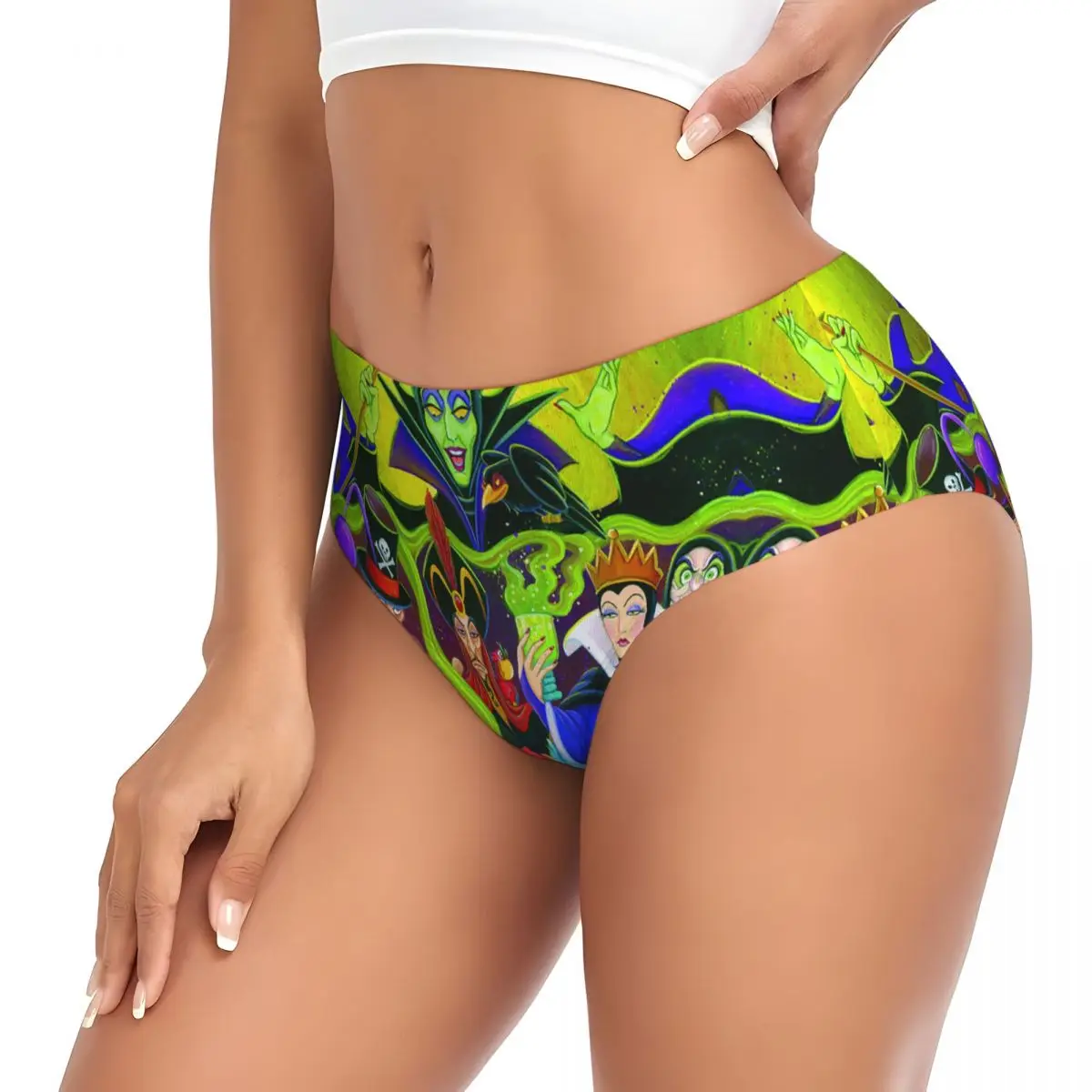 مخصص الأشرار جولة الشر الرسم الكرتون فيلم ملخصات الملابس الداخلية النسائية تنفس تمتد سراويل