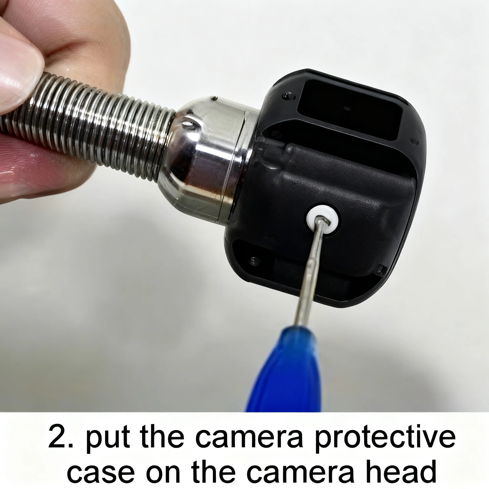 غطاء حماية لرأس كاميرا المنظار، مجموعة حماية واقية مع أداة لرؤوس كاميرا فحص أنابيب الصرف الصحي مقاس 23 مم و17 مم #3