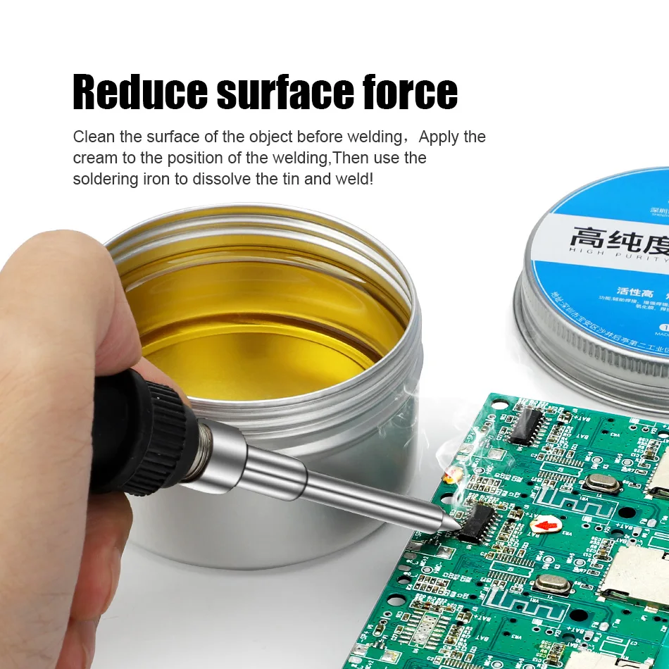 Imagem -04 - Rosin Elétrica Solda Ferro Repair Welding Paste Alta Pureza Óleo de Solda sem Chumbo Fluxo