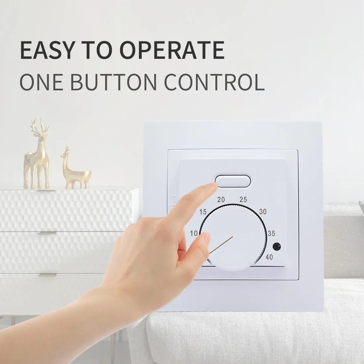 

Manual Room Thermostat ME87, Electric Floor Heating, Warm Floor Cable Use Temperature Controller Instrument